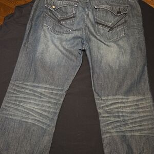 Men's Marc Ecko Dark Wash BootCut Blue Jeans